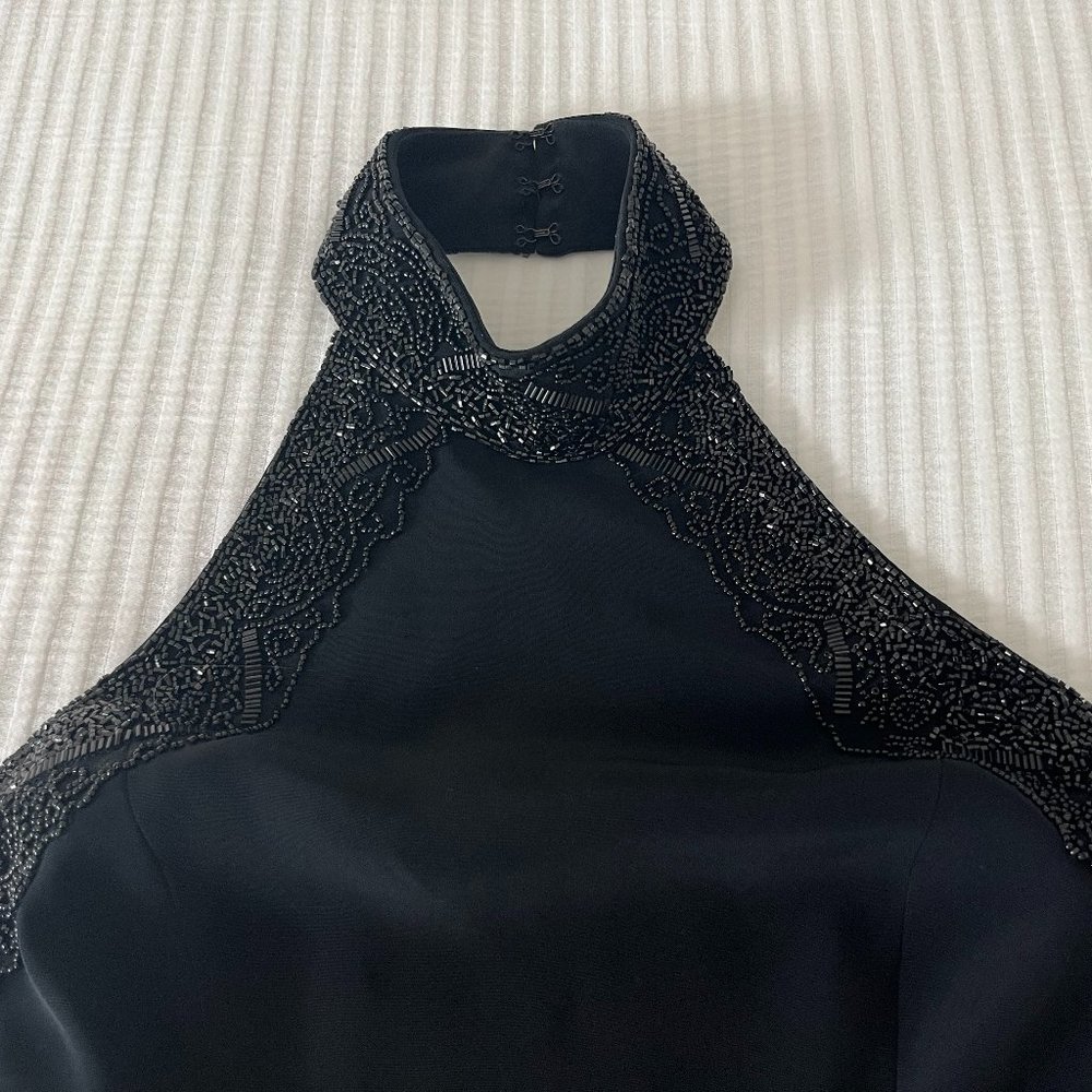 Oleg Cassini Black Backless Dress